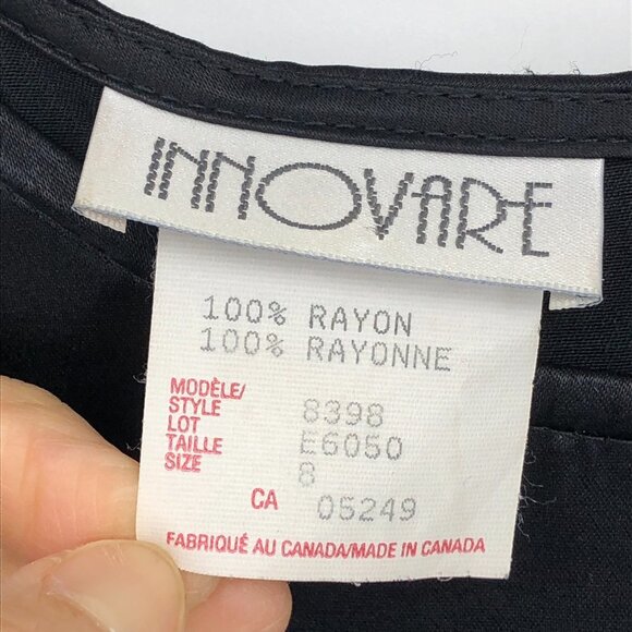 Innovare Black floral Maxi dress with  Long sleeve size 8 - Picture 4 of 14